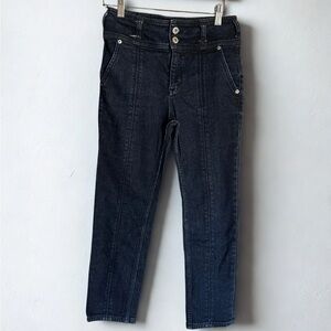 Pilcro and the Letterpress Dark Blue Ankle Jeans
